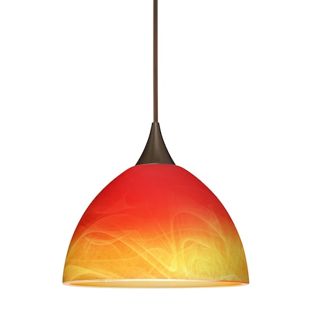 Besa Lighting Brella Cord Pendant, Solare, Bronze Finish, 1x5W LED 1XT-4679SL-LED-BR